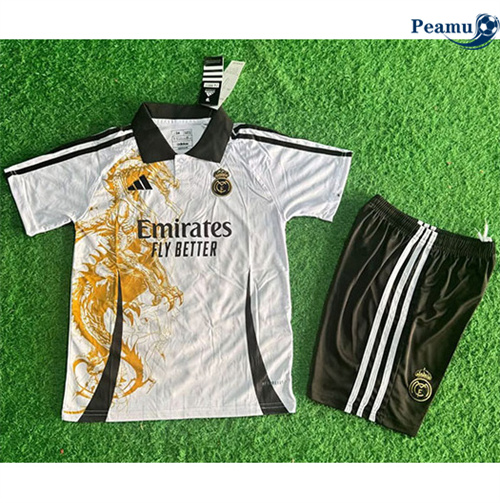 Camisola Futebol Real Madrid Crianças Equipamento Dragon Especial 2025-2026
