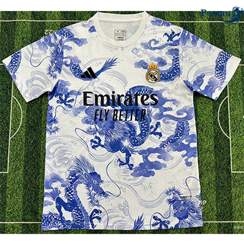 Camisola Futebol Real Madrid Equipamento Blanco/Azul 2025-2026