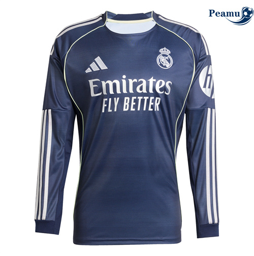 Camisola Futebol Real Madrid Alternativa Equipamento Manga comprida 2025-2026