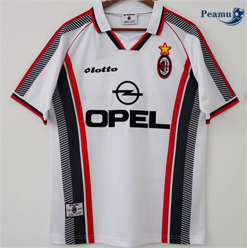 Camisola Futebol Retrô AC Milan Alternativa Equipamento 1997-98