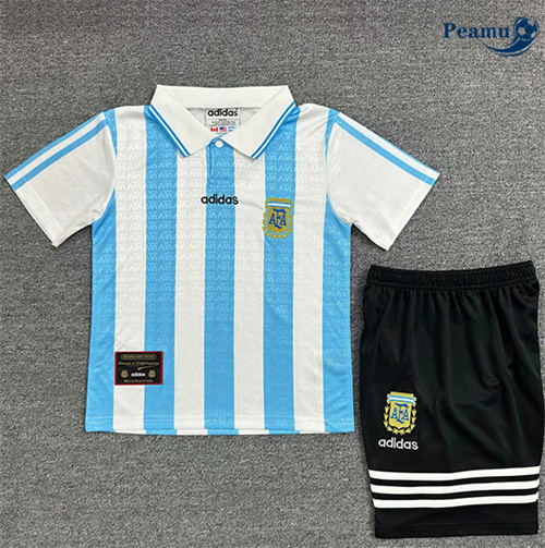 Camisola Futebol Retrô Argentina Crianças Principal Equipamento 1994