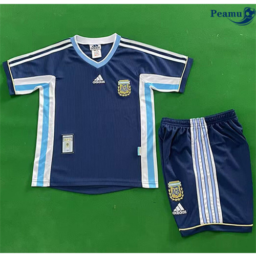 Camisola Futebol Retrô Argentina Crianças Alternativa Equipamento 1998