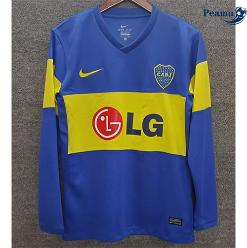 Camisola Futebol Retrô Boca Juniors Equipamento Manga comprida 2011-12