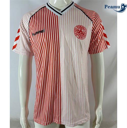 Camisola Futebol Retrô Dinamarca Alternativa Equipamento 1986