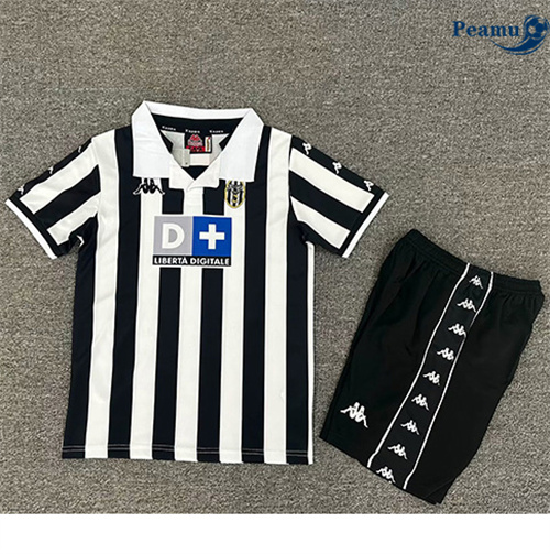 Camisola Futebol Retrô Juventus Crianças Principal Equipamento 1999-00