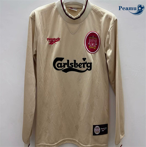 Camisola Futebol Retrô Liverpool Alternativa Equipamento Manga comprida 1996-97