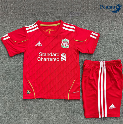Camisola Futebol Retrô Liverpool Crianças Principal Equipamento 2010