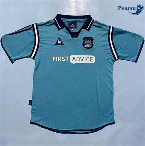 Camisola Futebol Retrô Manchester City Principal Equipamento 2002-03