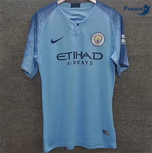 Camisola Futebol Retrô Manchester City Principal Equipamento 2019