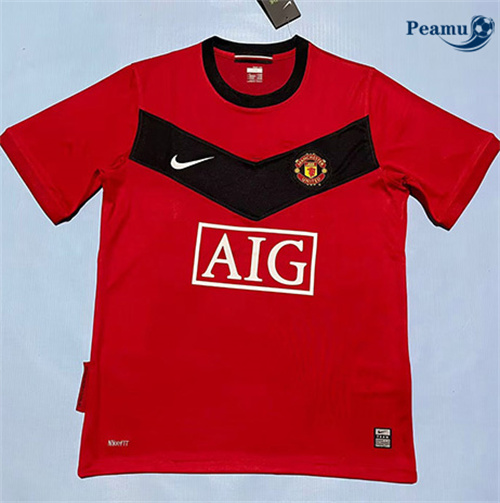 Camisola Futebol Retrô Manchester United Principal Equipamento 2009-10