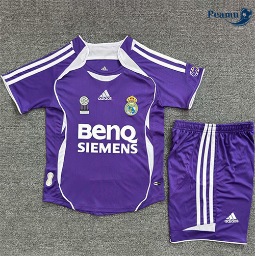 Camisola Futebol Retrô Real Madrid Crianças Terceiro Equipamento 2006-07