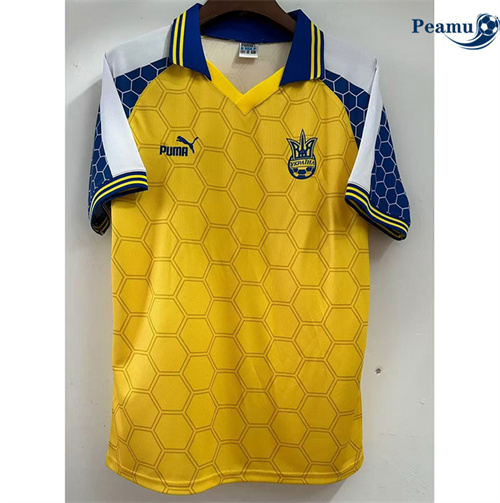Camisola Futebol Retrô Ucrânia Principal Equipamento 1998