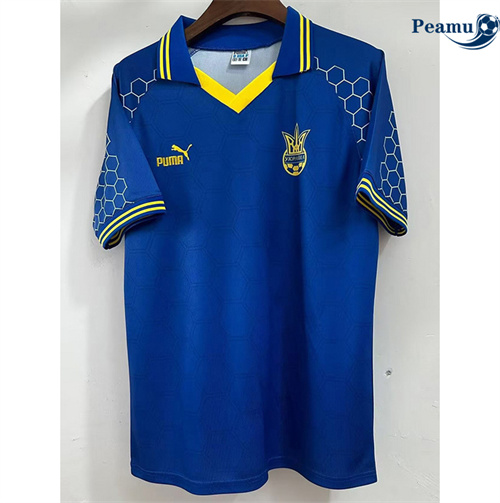 Camisola Futebol Retrô Ucrânia Alternativa Equipamento 1998