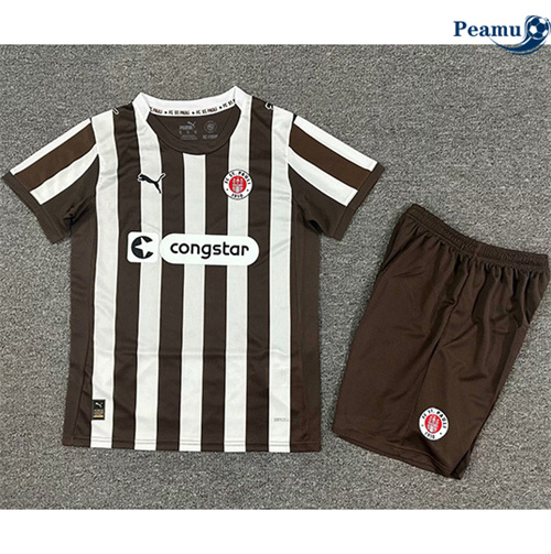 Camisola Futebol St. Pauli Crianças Principal Equipamento 2025-2026