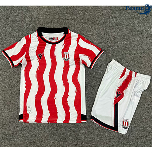 Camisola Futebol Stoke City Crianças Principal Equipamento 2025-2026