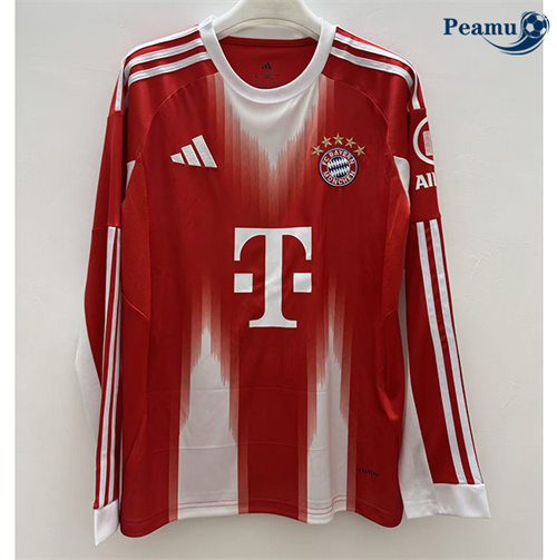 Camisola Futebol Bayern de Munique Principal Equipamento Mangas compridas 2025-2026