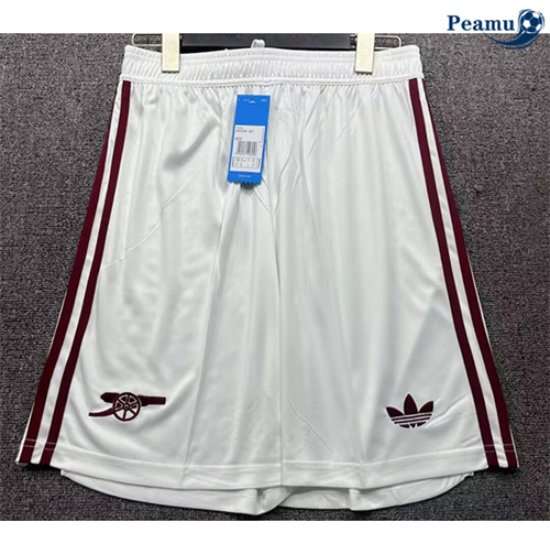 Camisola Futebol Arsenal Calcoes Equipamento Branco 2025-2026