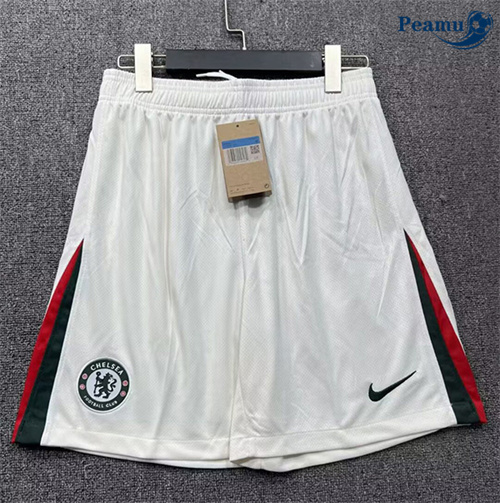 Camisola Futebol Chelsea Calcoes Alternativa Equipamento Branco 2025-2026