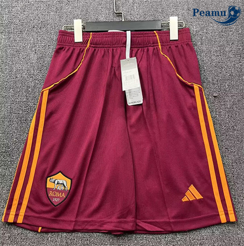 Camisola Futebol AS Roma Calcoes Principal Equipamento 2025-2026