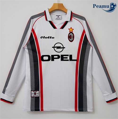 Camisola Retrô Futebol AC Milan Alternativa Equipamento Mangas compridas 1997-98