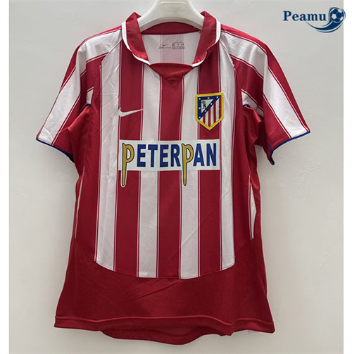 Camisola Retrô Futebol Atletico Madrid Principal Equipamento 2003-04
