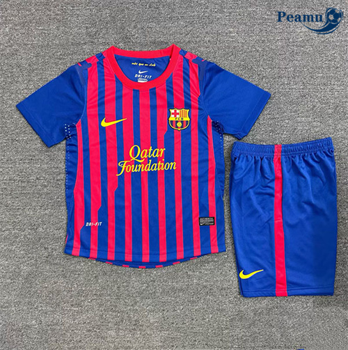 Camisola Retrô Futebol Barcelona Crianças Principal Equipamento 2011-12