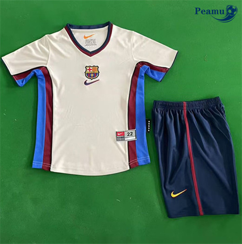 Camisola Retrô Futebol Barcelona Crianças Alternativa Equipamento 1998-99