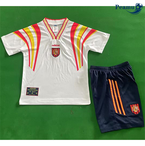 Camisola Retrô Futebol Espanha Crianças Terceiro Equipamento 1996