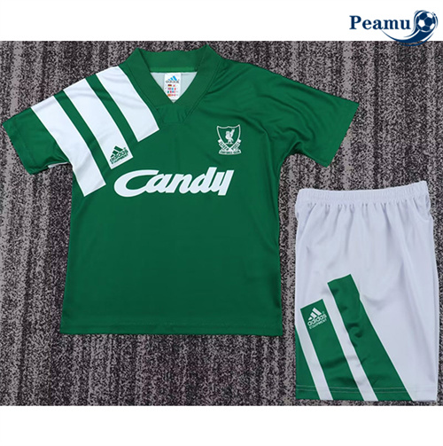 Camisola Retrô Futebol Liverpool Crianças Alternativa Equipamento 1991-92