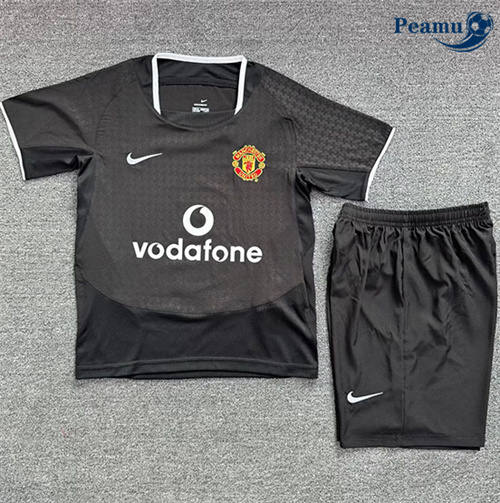 Camisola Retrô Futebol Manchester United Crianças Alternativa Equipamento 2003-04