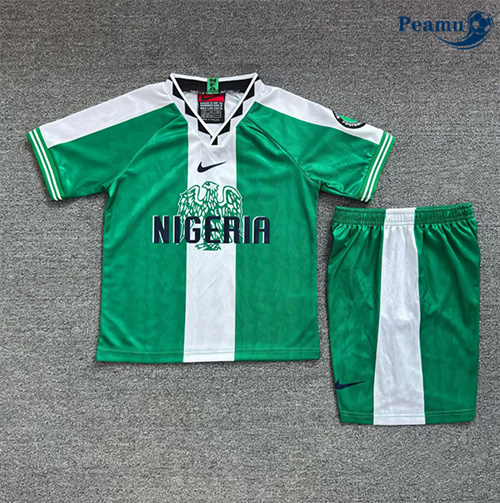 Camisola Retrô Futebol Nigeria Crianças Principal Equipamento 1996