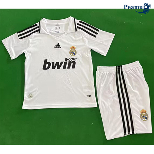 Camisola Retrô Futebol Real Madrid Crianças Principal Equipamento 2008-09
