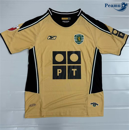 Camisola Retrô Futebol Sporting CP Alternativa Equipamento 2003-04