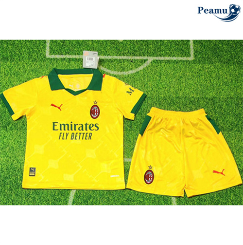 Camisola Futebol AC Milan Crianças Terceiro Equipamento 2025-2026
