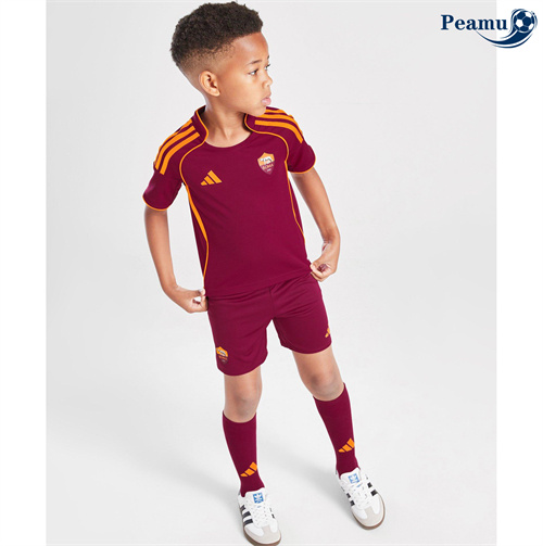 Camisola Futebol AS Roma Crianças Principal Equipamento 2025-2026