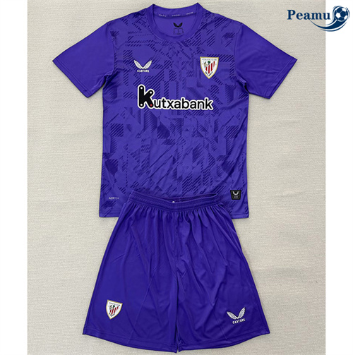 Camisola Futebol Athletic Bilbao Crianças Equipamento Goleiro Roxo 2025-2026