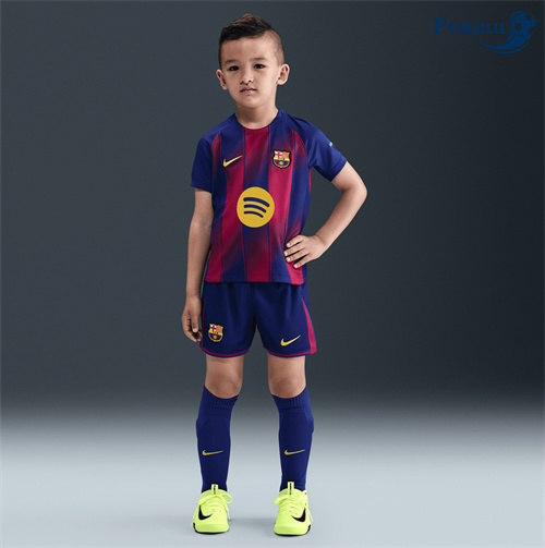 Camisola Futebol Barcelona Crianças Principal Equipamento 2025-2026