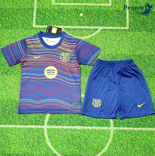 Camisola Futebol Barcelona Crianças Equipamento Especial Azul 2025-2026