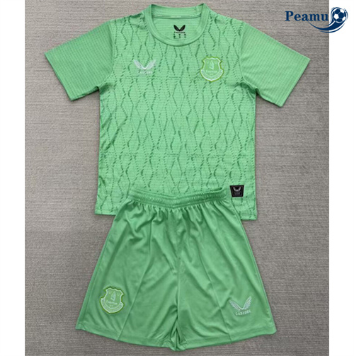Camisola Futebol EVerdeon Crianças Equipamento Goleiro Verde 2025-2026