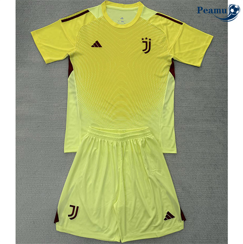 Camisola Futebol Juventus Crianças Equipamento Goleiro Amarillo 2025-2026