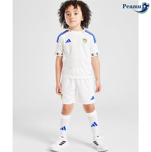 Camisola Futebol Leeds United Crianças Principal Equipamento 2025-2026