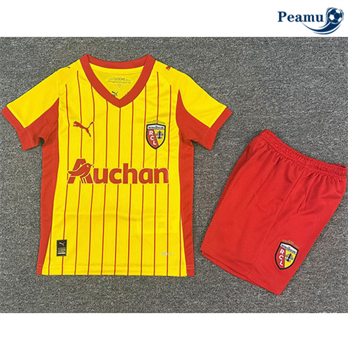 Camisola Futebol Lens Crianças Principal Equipamento 2025-2026