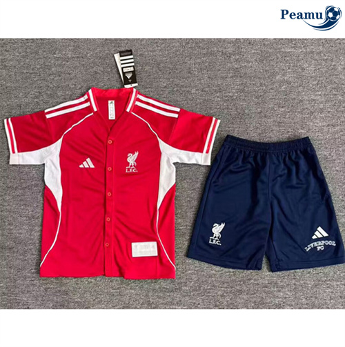 Camisola Futebol Liverpool Crianças Equipamento Beisebol 25