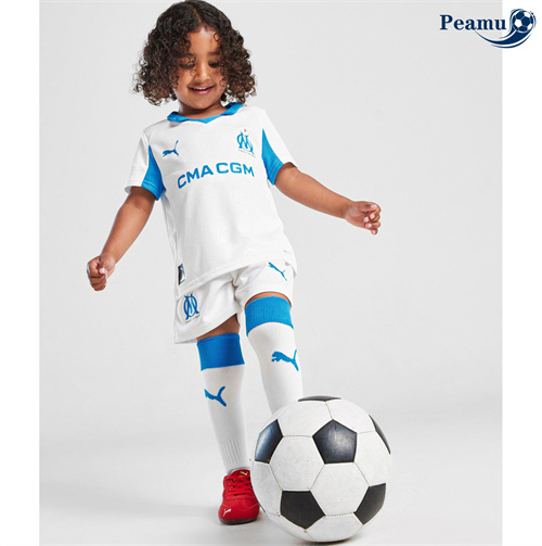 Camisola Futebol Marsella Crianças Principal Equipamento 2025-2026
