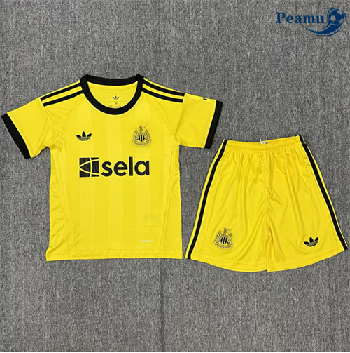 Camisola Futebol Newcastle United Crianças Equipamento Goleiro Amarillo 2025-2026