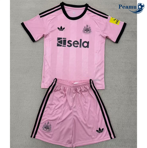 Camisola Futebol Newcastle United Crianças Equipamento Rosa 2025-2026