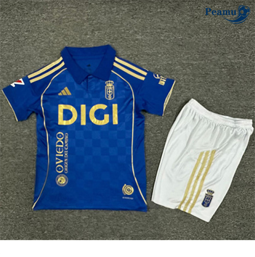 Camisola Futebol Real Oviedo Crianças Principal Equipamento 2025-2026