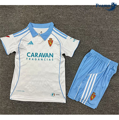 Camisola Futebol Real Saragosse Crianças Principal Equipamento 2025-2026