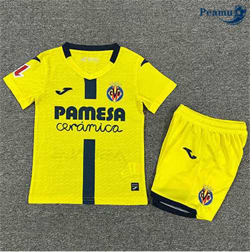 Camisola Futebol Villarreal Crianças Principal Equipamento 2025-2026