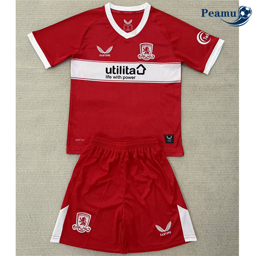 Camisola Futebol Middlesbrough Crianças Principal Equipamento 2025-2026